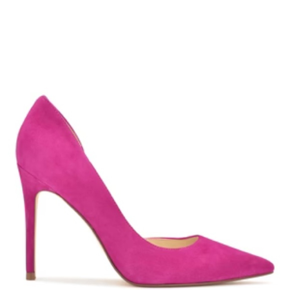 Nine West Suede Heels - Pink/Fuschia